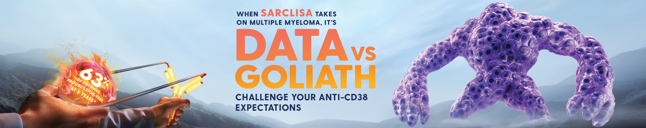 When Sarclisa takes on multiple Myeloma, it's Data vs Goliath. Challenge your anti-CD38 expectations