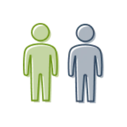 Icon indicating male and female pediatric patients