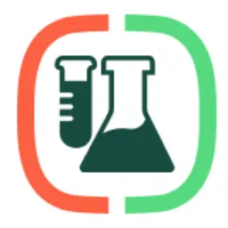 Laboratory beaker and test tube icon