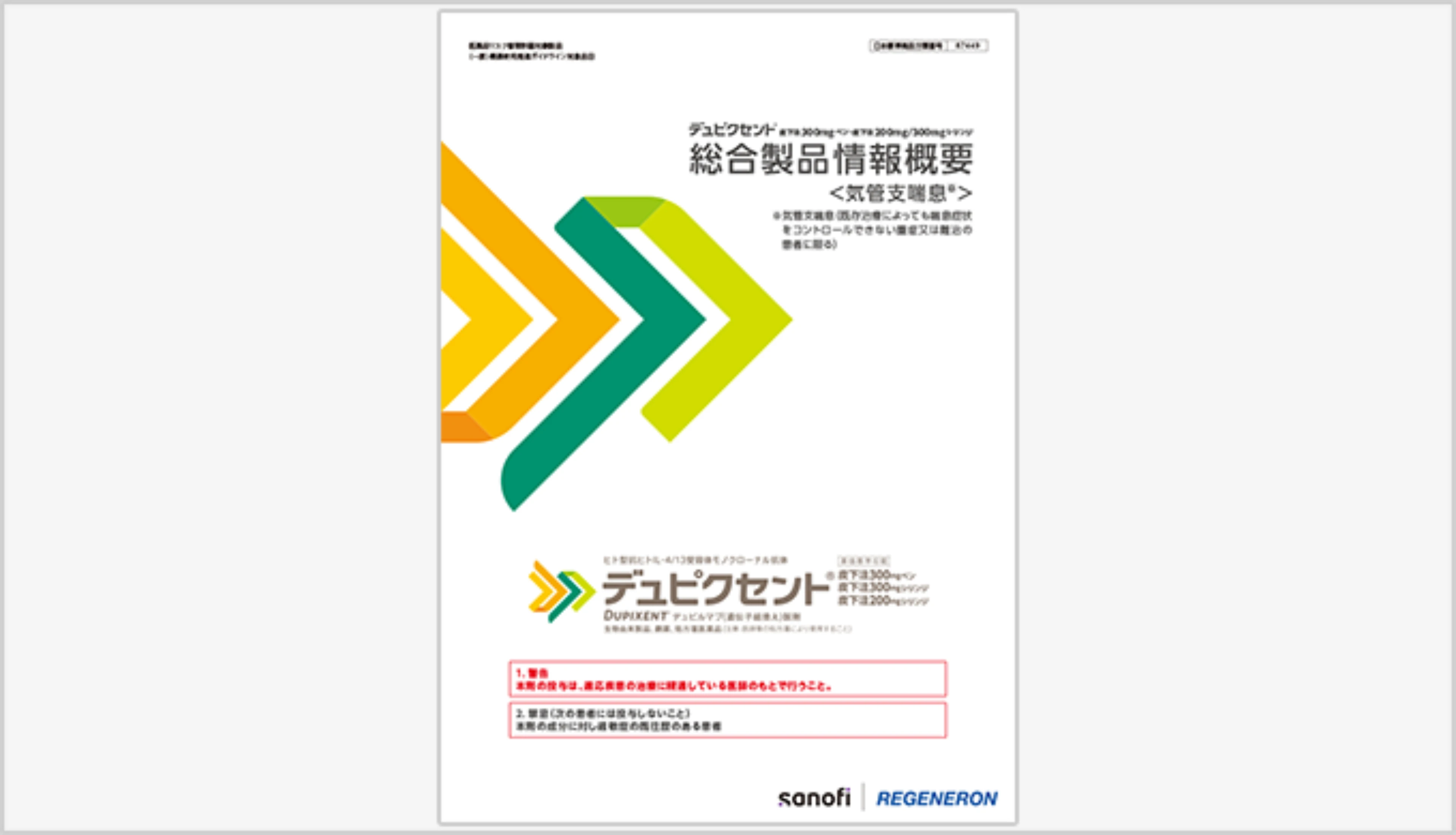 総合製品情報概要 （気管支喘息版）