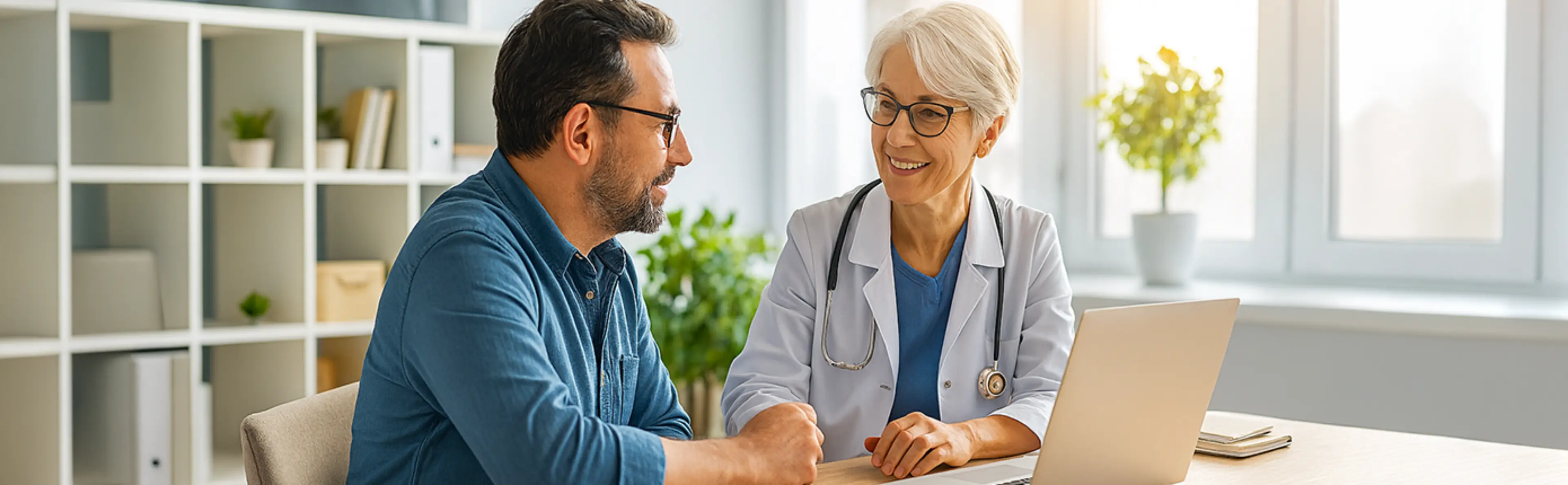 doctor patient consultation office