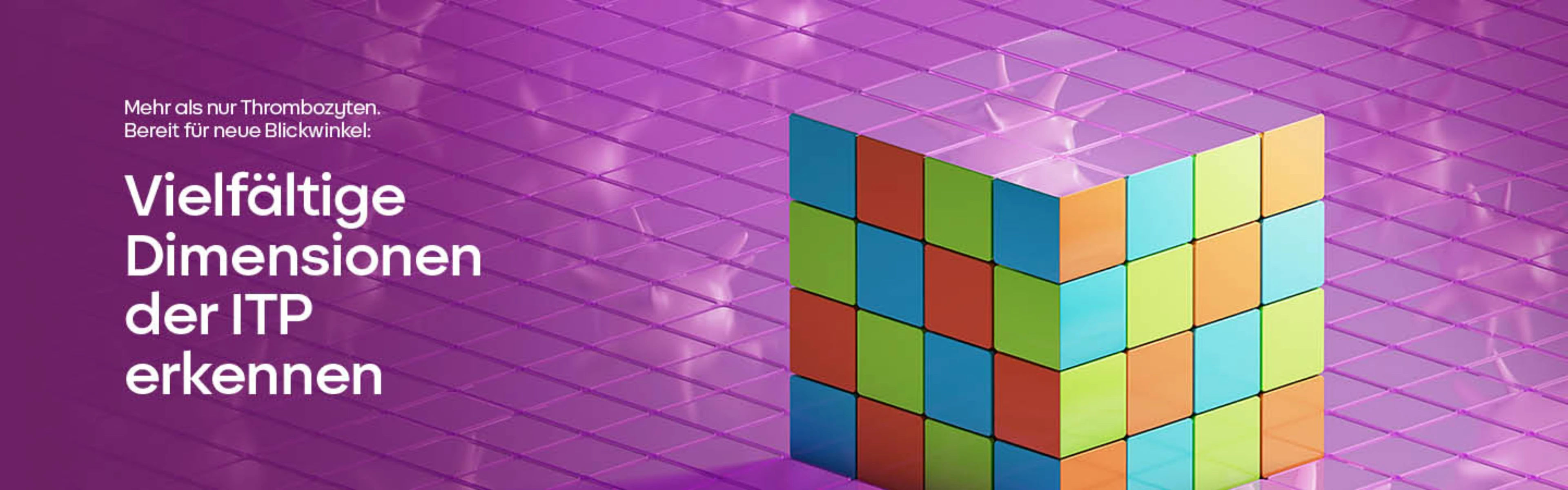 Ein Rubik's Cube mit Viren im Hintergrund symbolisiert die unterschiedlichen Dimensionen der ITP