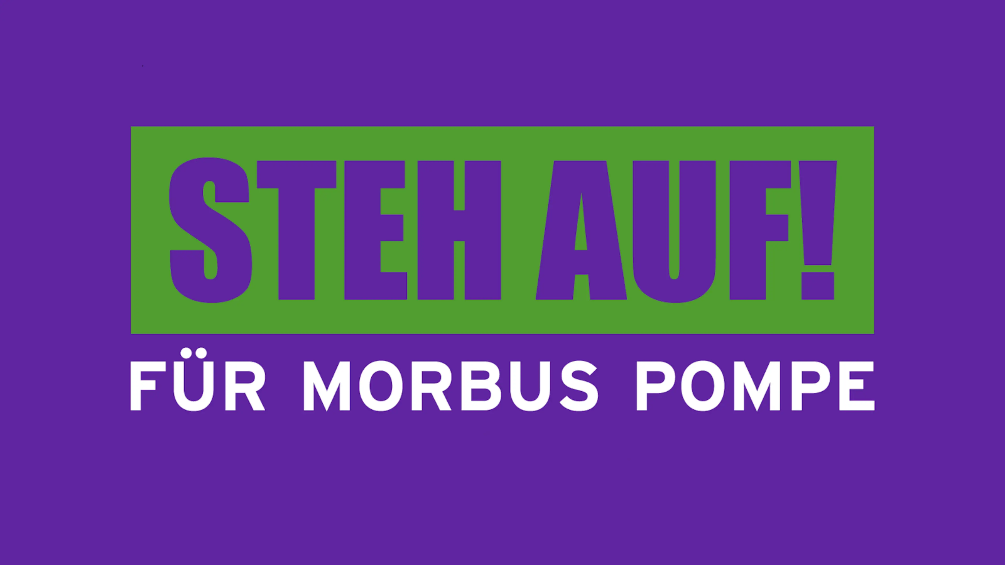 Kachel zum Morbus Pompe Tag 2026