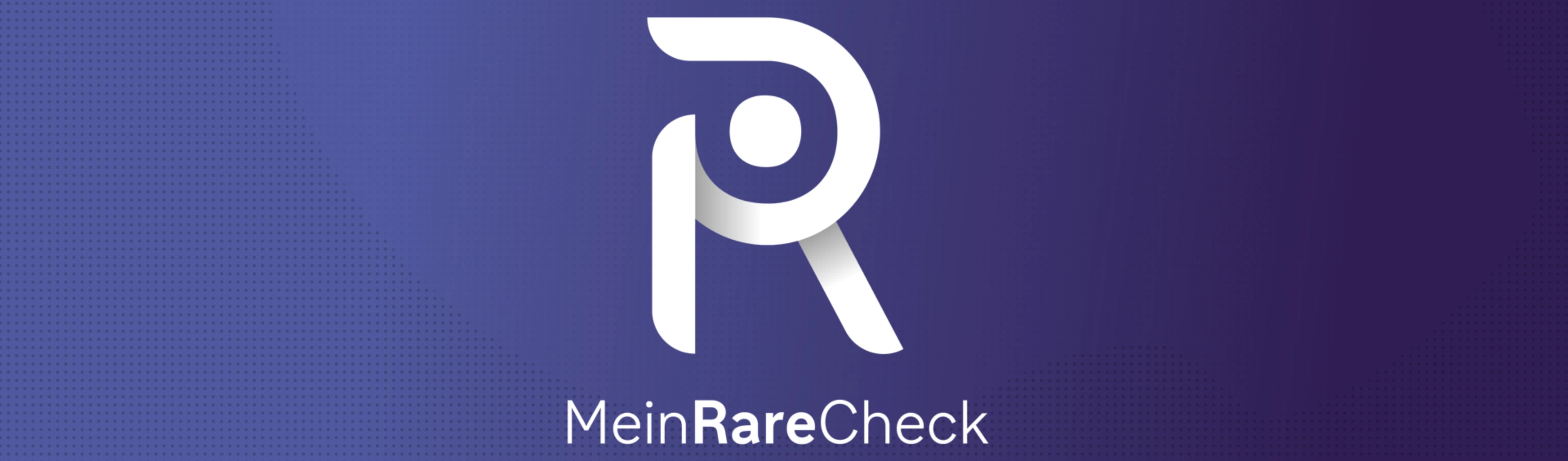 Hero mobil zeigt Logo zu MeinRareCheck