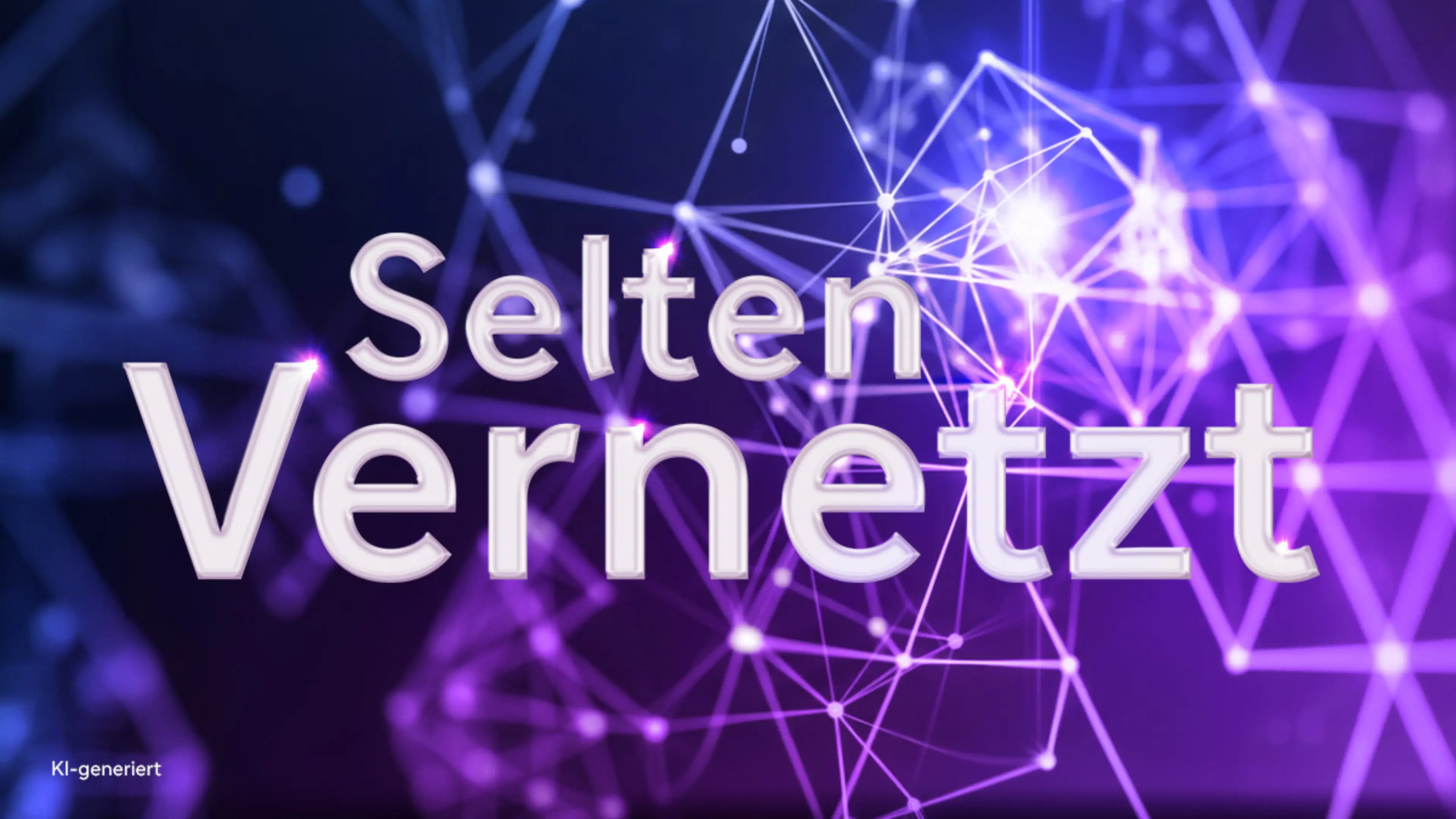 Darstellung eines Netzes mit Text „Selten vernetzt“