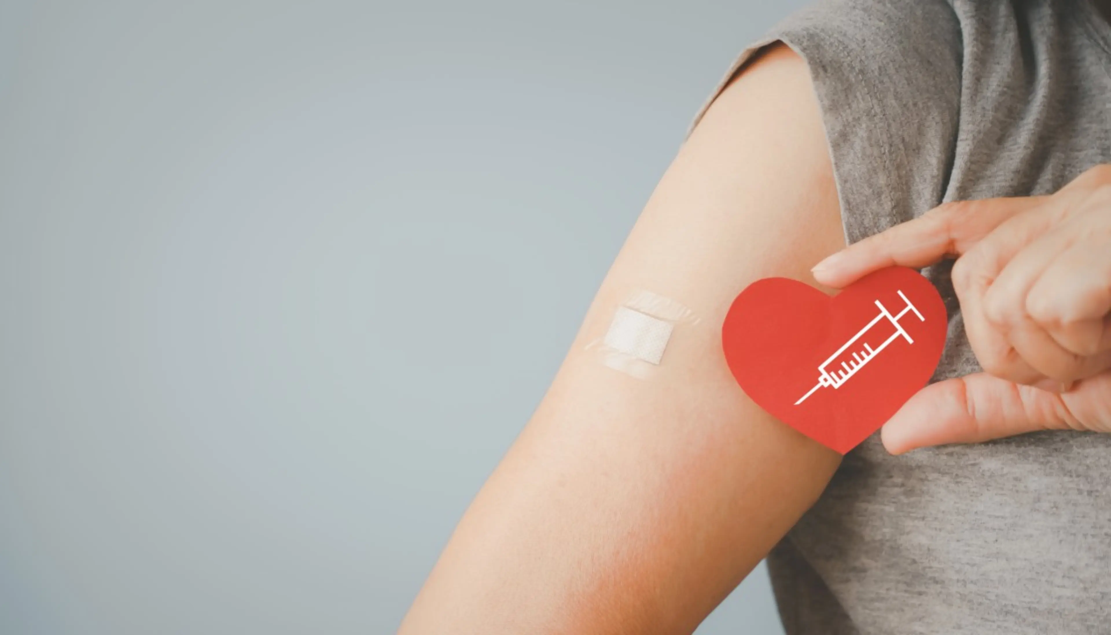 Einstichstelle nach Impfen