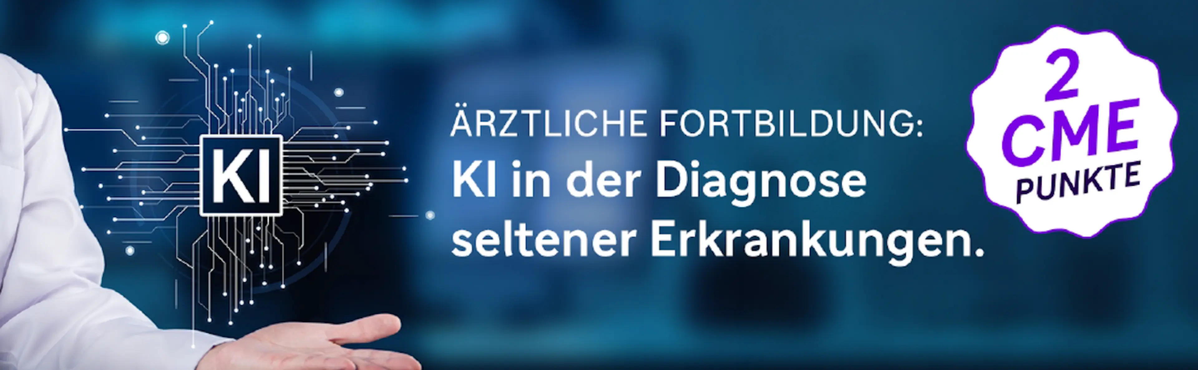 Arzt nutzt KI-gestützte Diagnostik am Tablet für Patientenuntersuchung