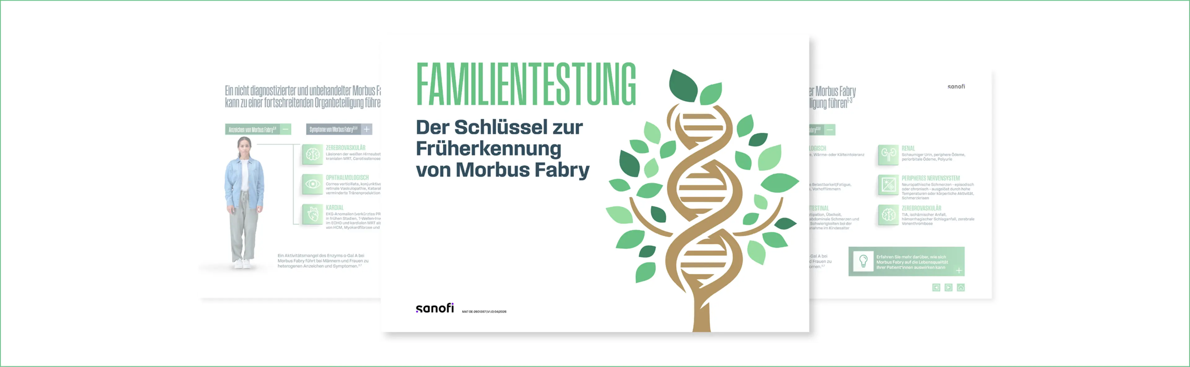 Broschüre Familientestung bei Morbus Fabry – Patienteninformation von Sanofi
