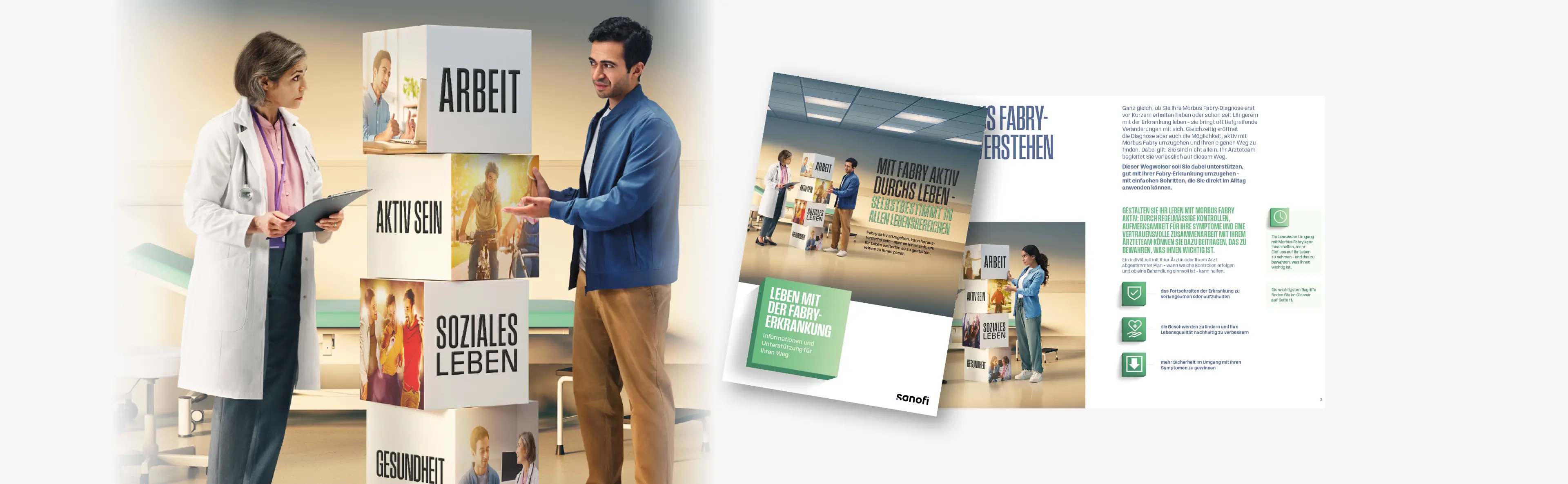 Ärztin im Gespräch mit Morbus Fabry-Patientin – Symbolbild für aktives Krankheitsmanagement und Lebensqualität