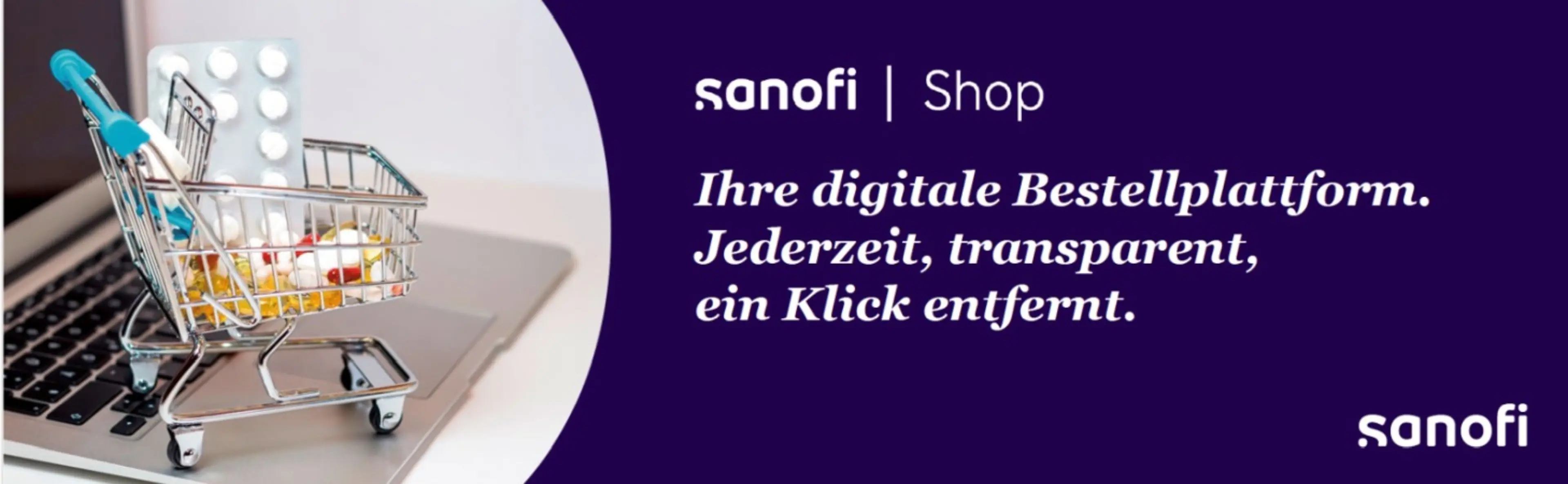 Sanofi Shop - Ihre digitale Bestellplattform. Jederzeit, transparent, ein Klick entfernt.