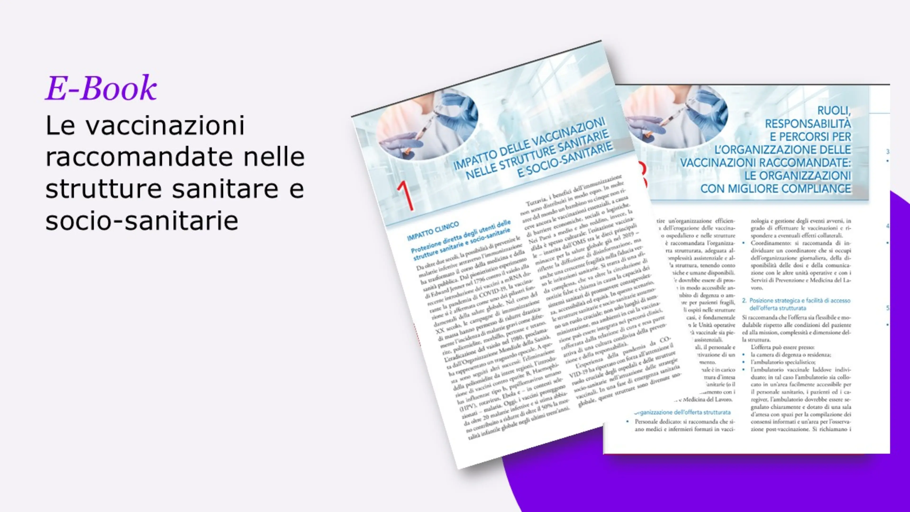 E-Book: Le vaccinazioni raccomandate nelle strutture sanitarie e socio-sanitarie