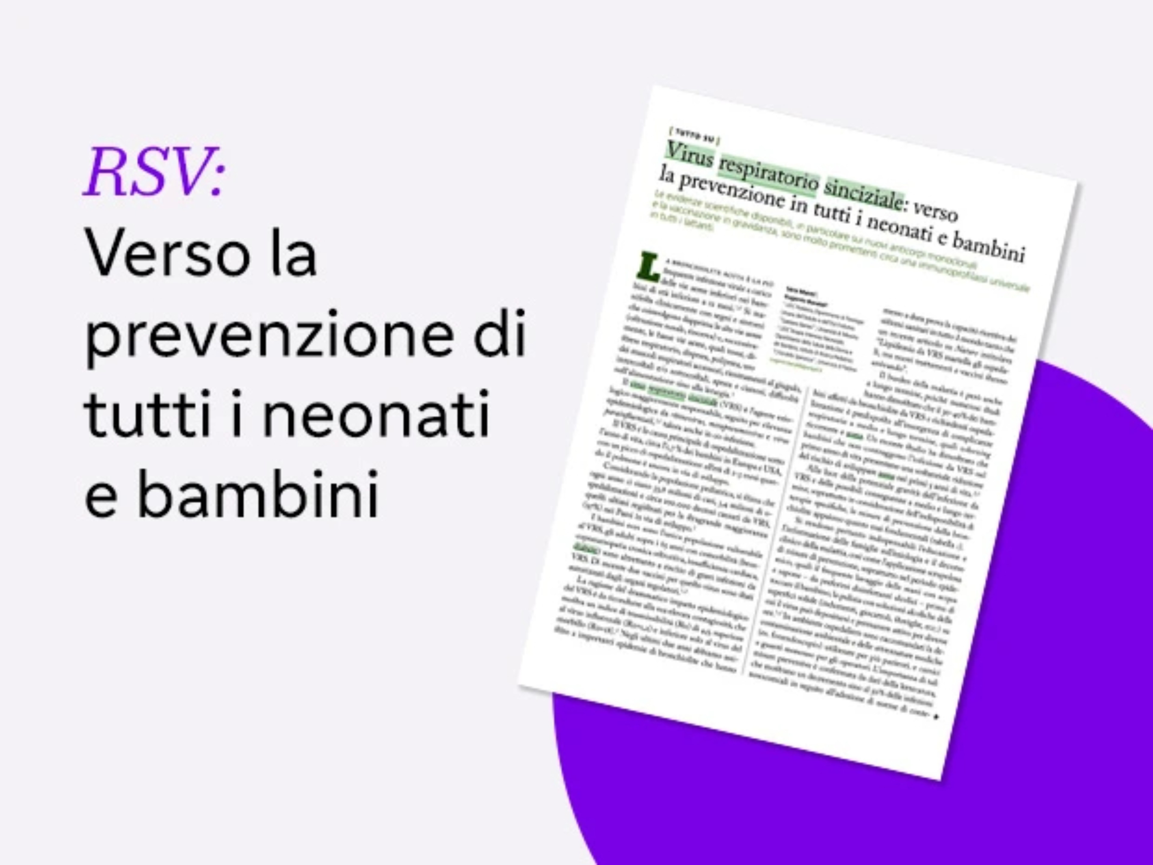 Immagine verso la prevenzione di tutti i neonati e bambini