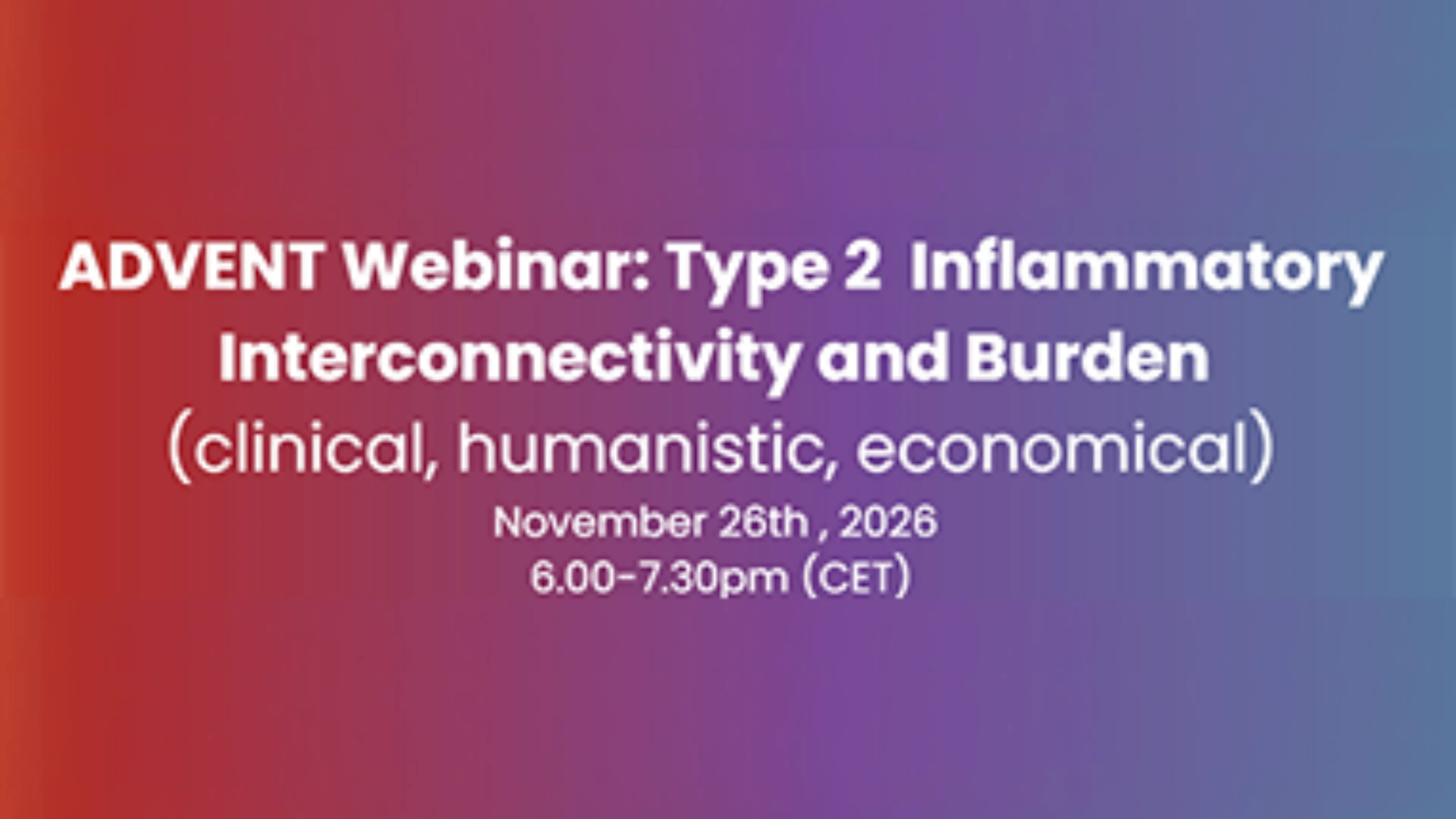 ADVENT WEBINAR