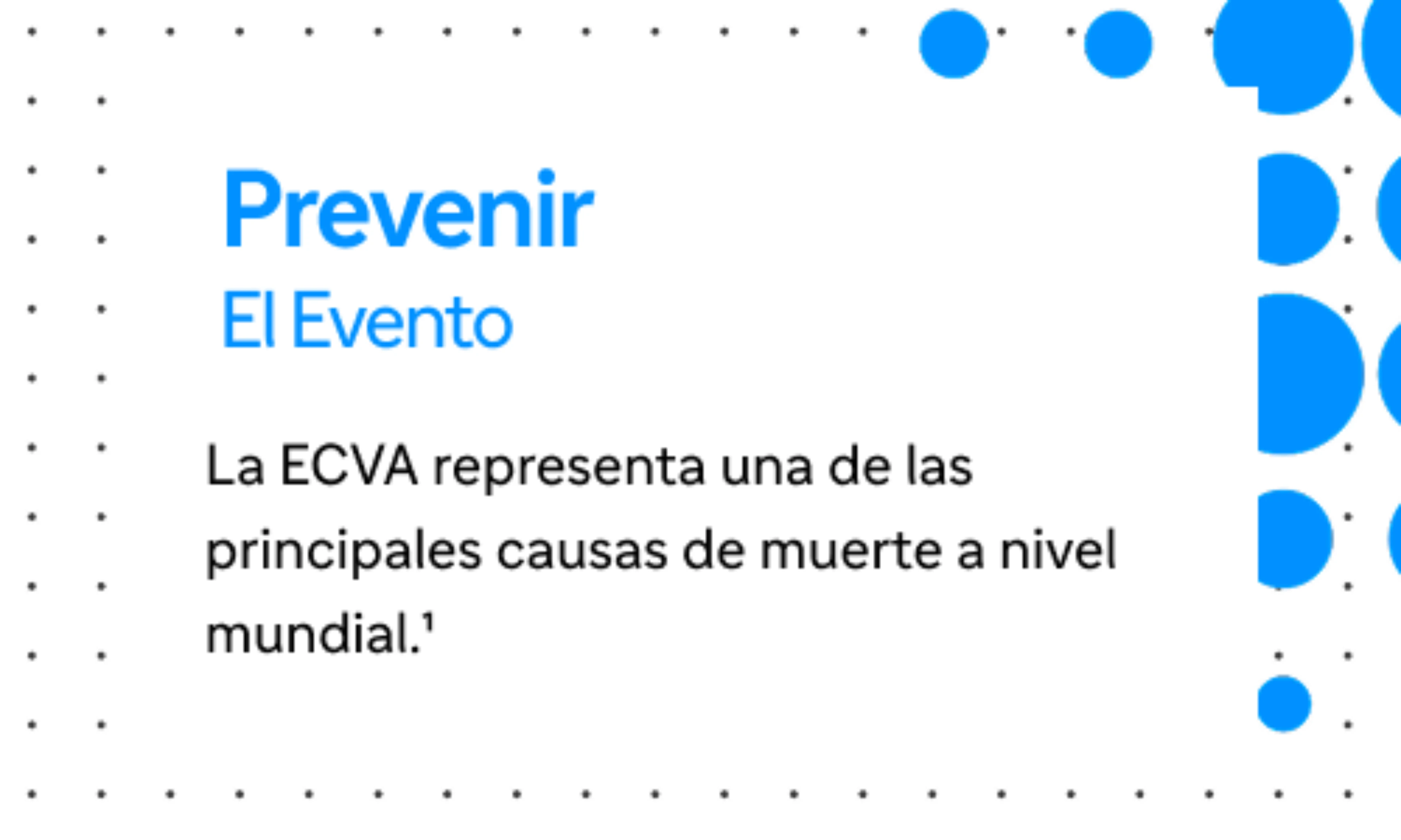 Prevención del primer evento y eventos recurrentes en la ECVA