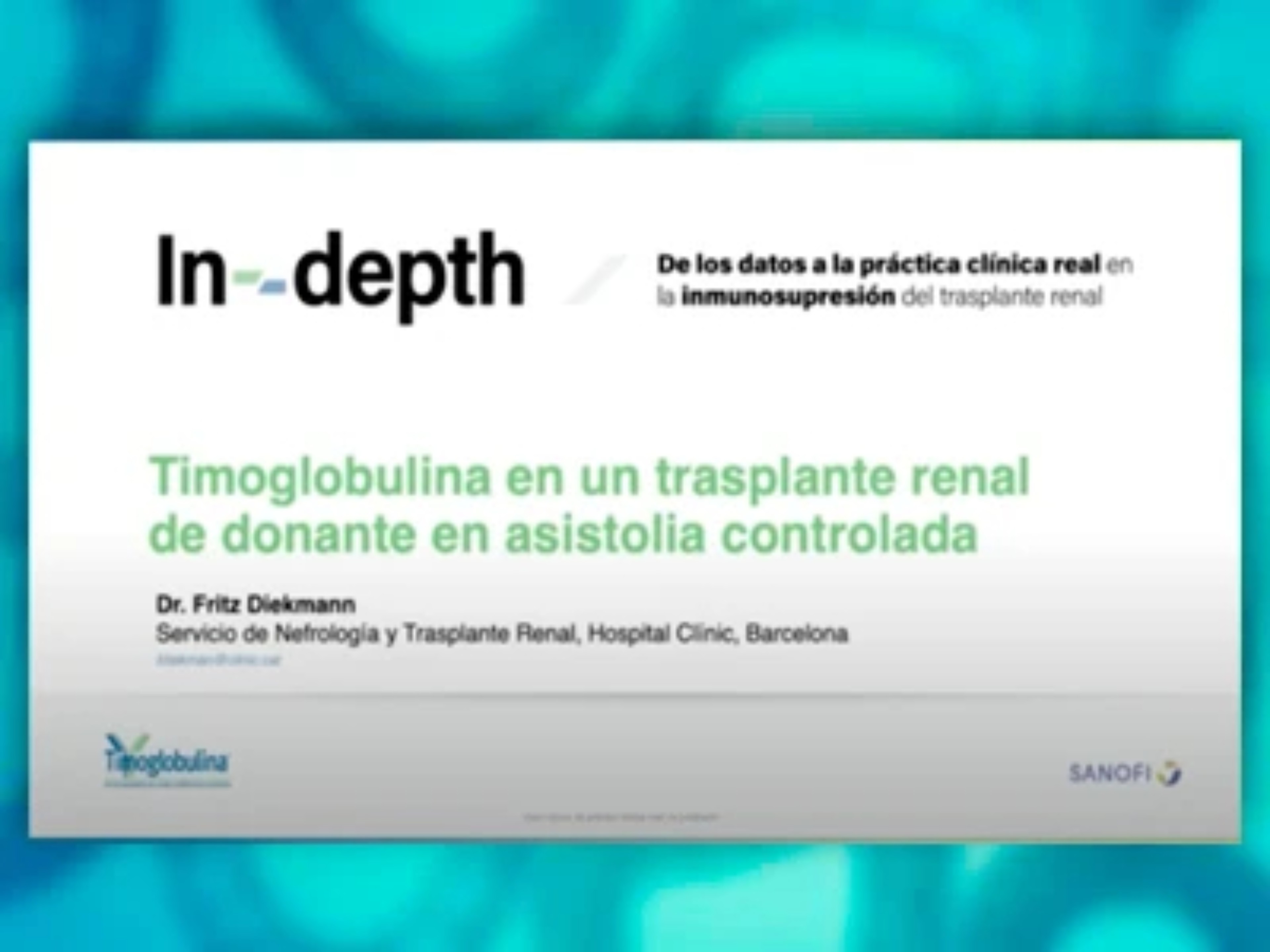Timoglobulina en un trasplante renal de donante en asistolia controlada