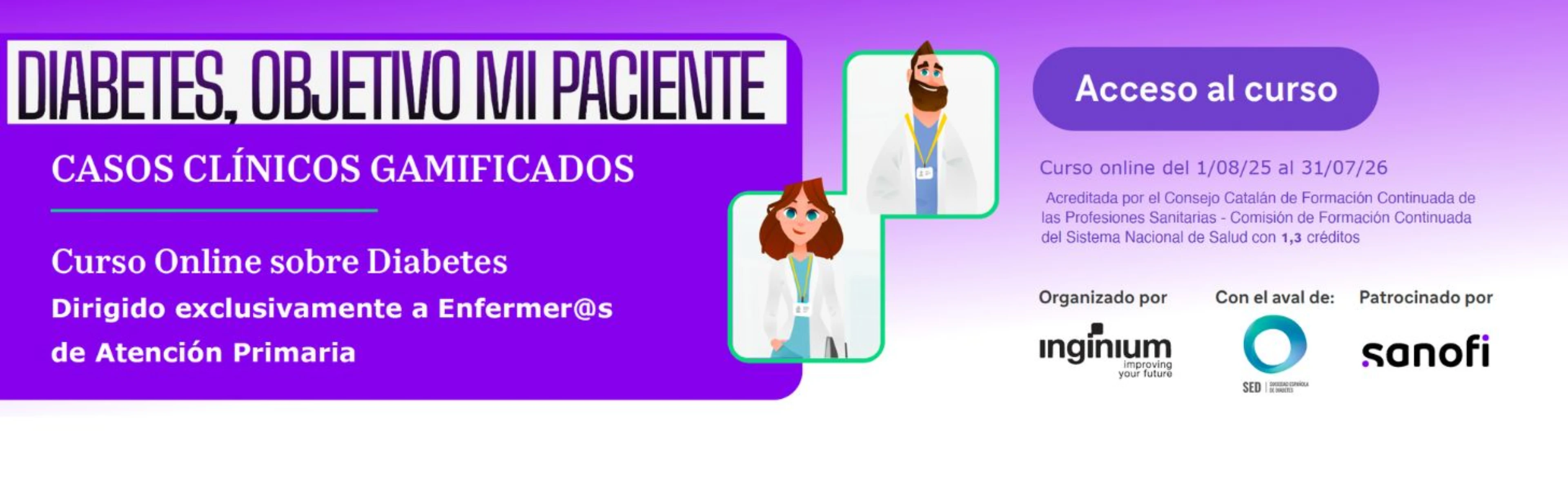 Objetivo, mi paciente: Curso online sobre la Diabetes dirigido a enfermería de atención primaria