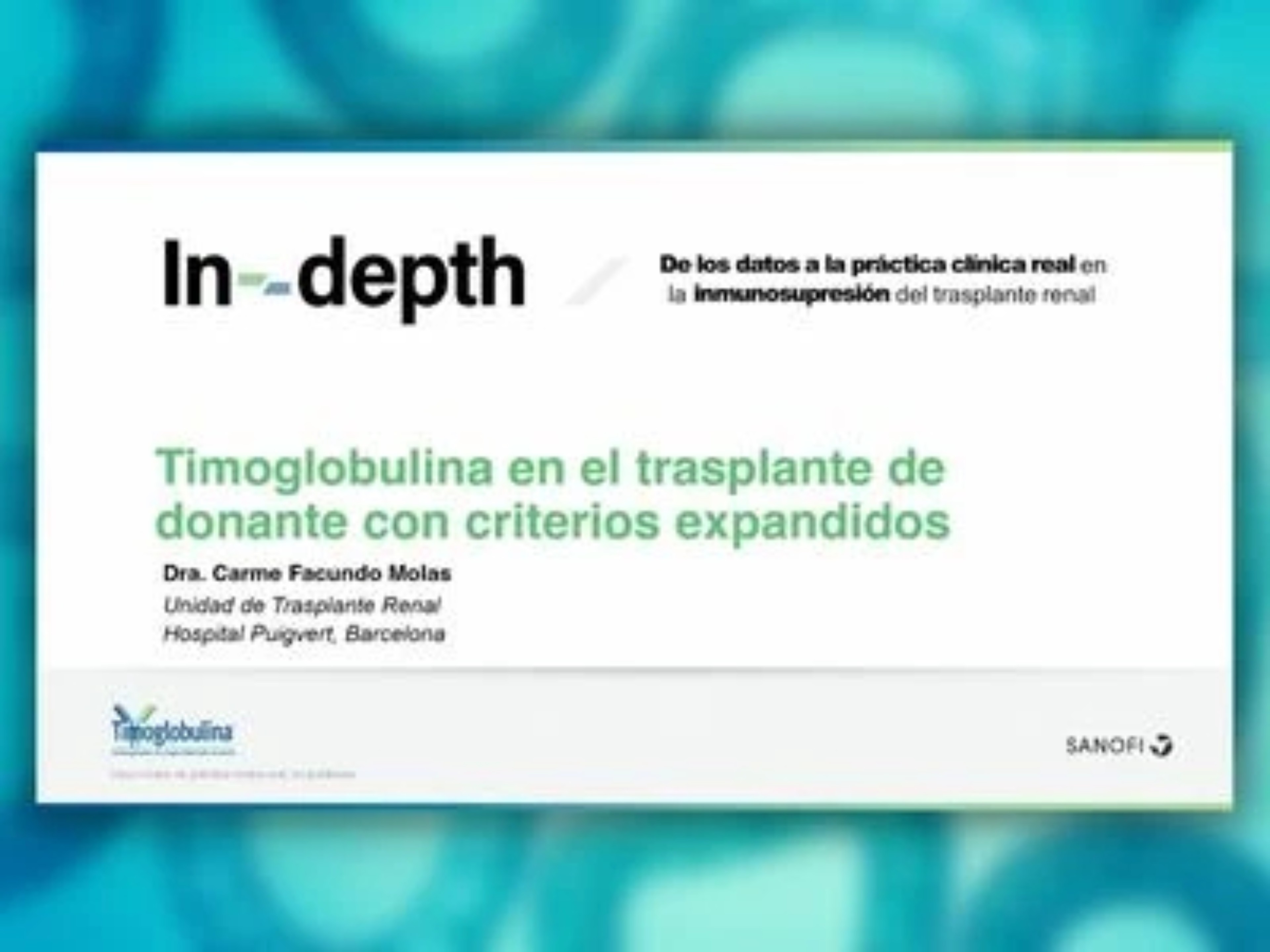 Timoglobulina en el Trasplante Renal de donante con criterios expandidos