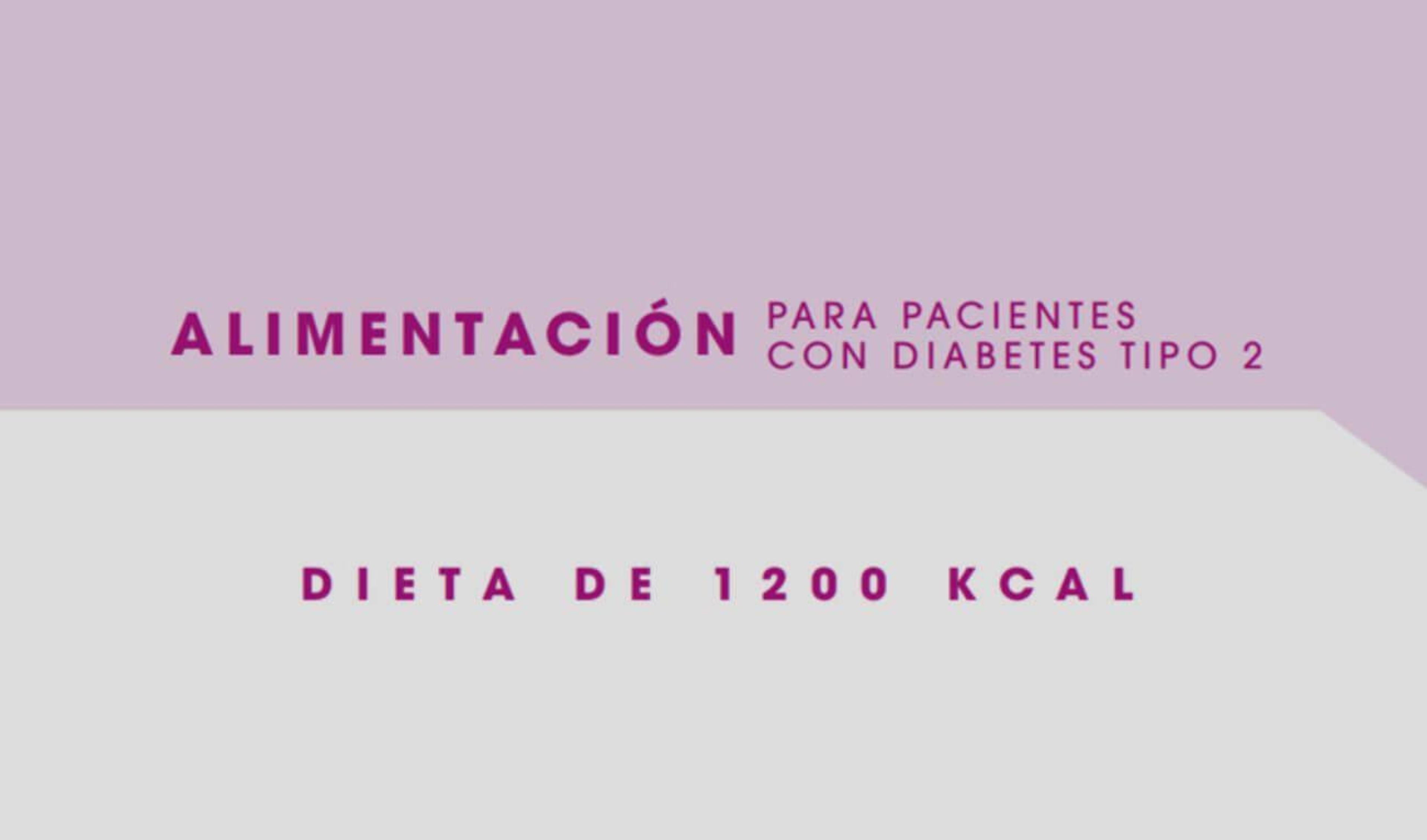Dieta 1200 kcal - Inglés
