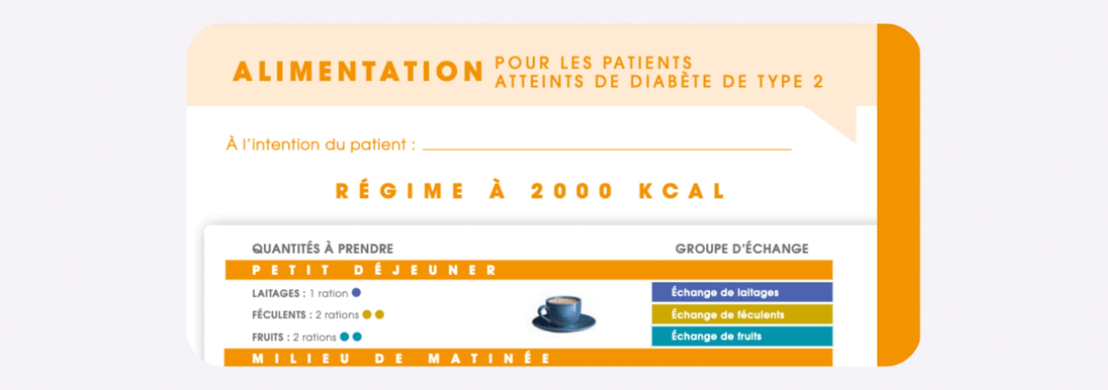 Dieta 2000 kcal - Francés