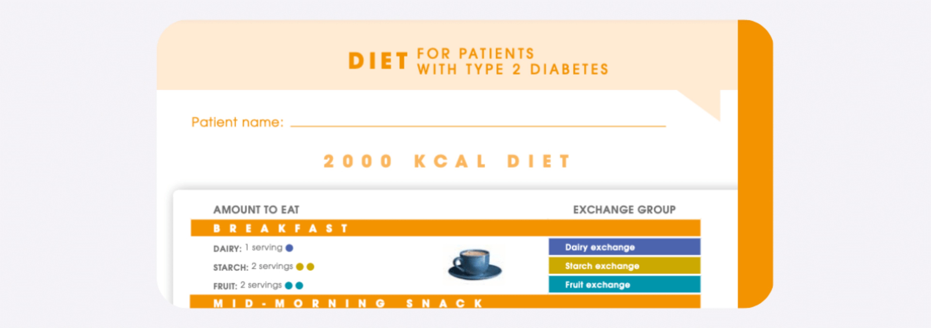Dieta 2000 kcal - Inglés
