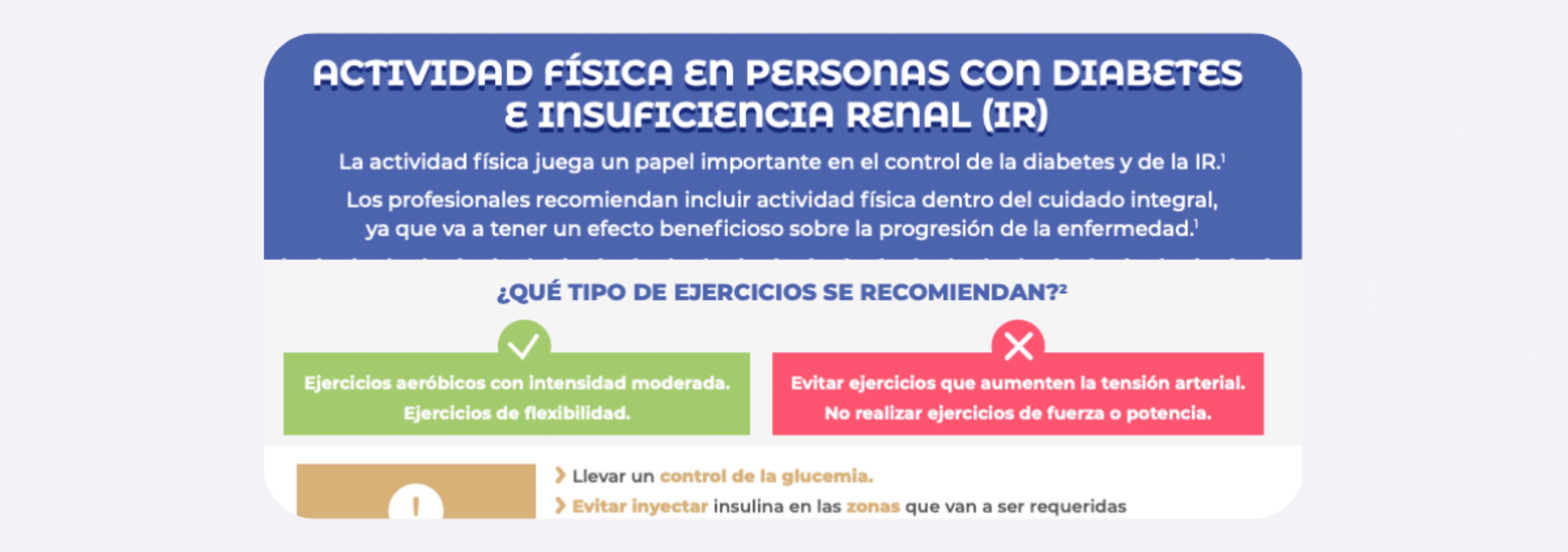 Ejercicio físico para personas con diabetes e insuficiencia renal