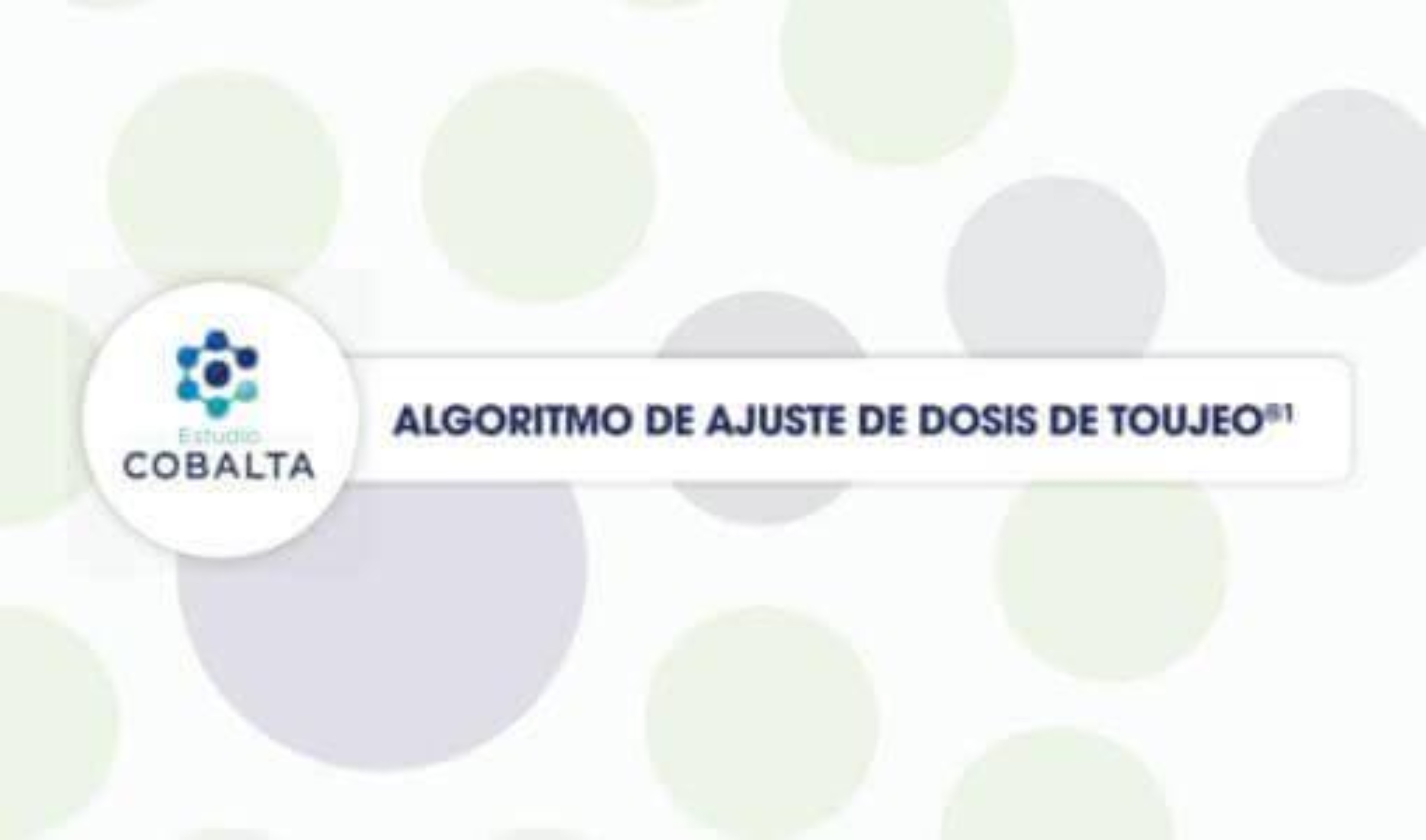 Tarjeton Algoritmo de Inicio y Titulación de Toujeo® durante la Hospitalización y al Alta