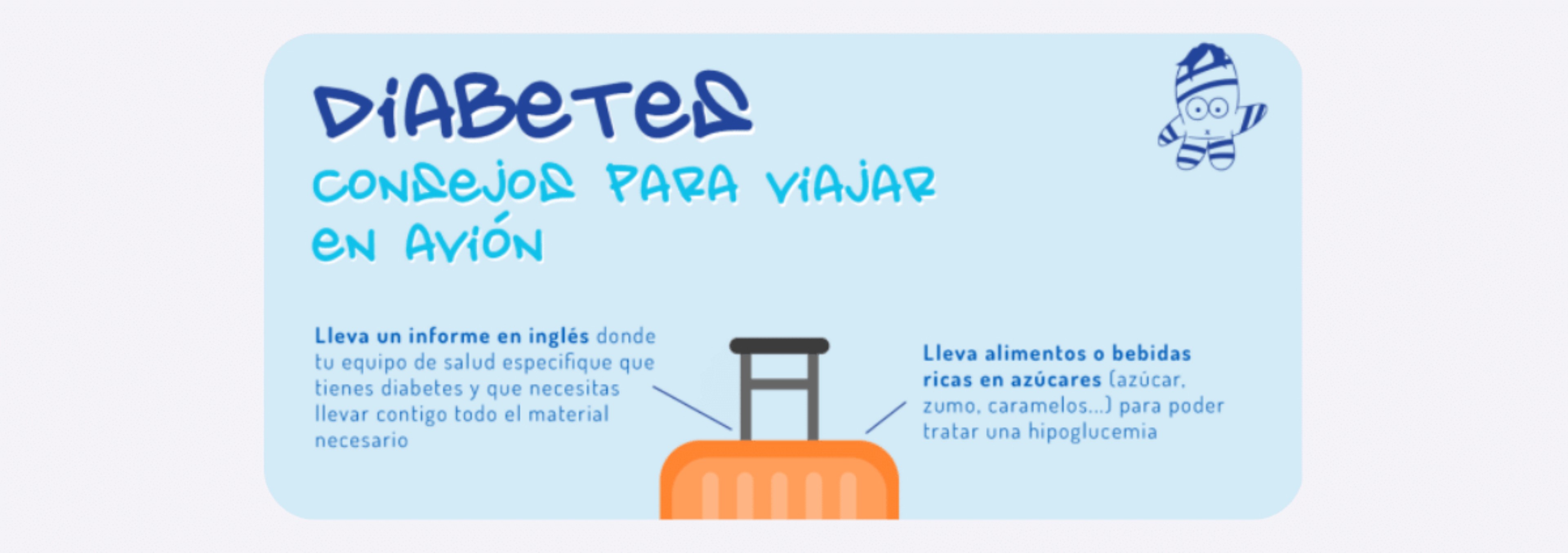 Viajar en avión con diabetes