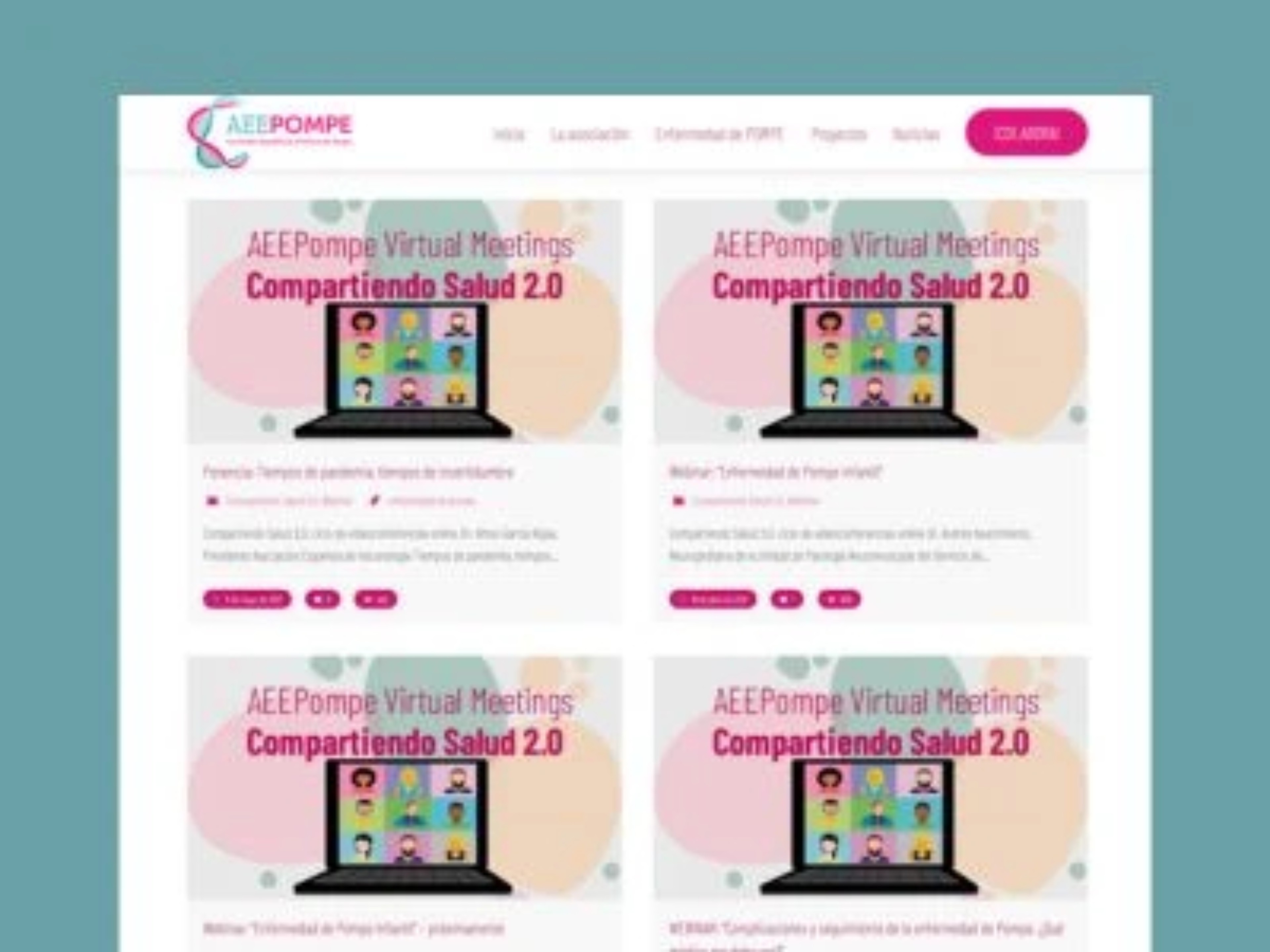 Compartiendo Salud 2.0: Webinars sobre la enfermedad de Pompe
