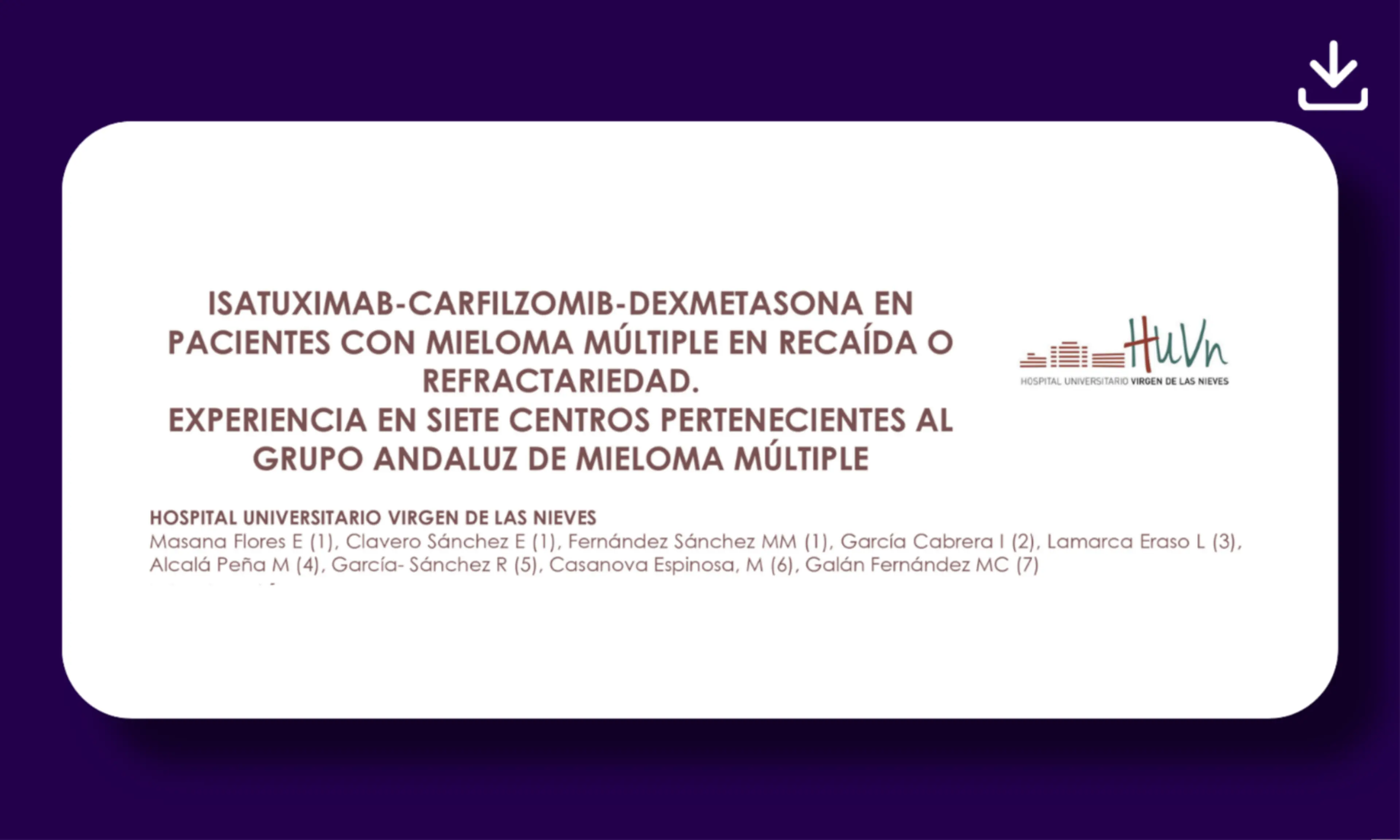 evidencia real isatuximab mieloma