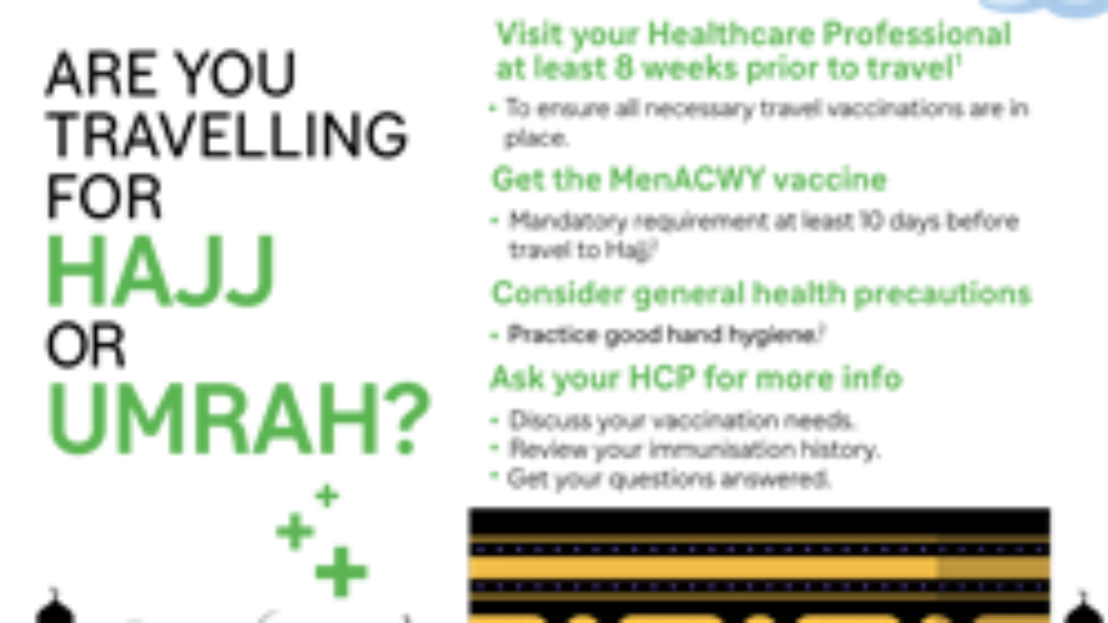 Thumbnail image of information for those going to Hajj or Umrah