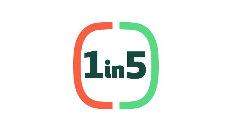 1 in 5 icon