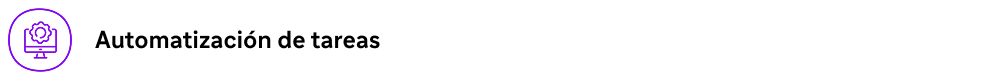 Automatización de tareas