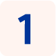 Decorative number 1 icon