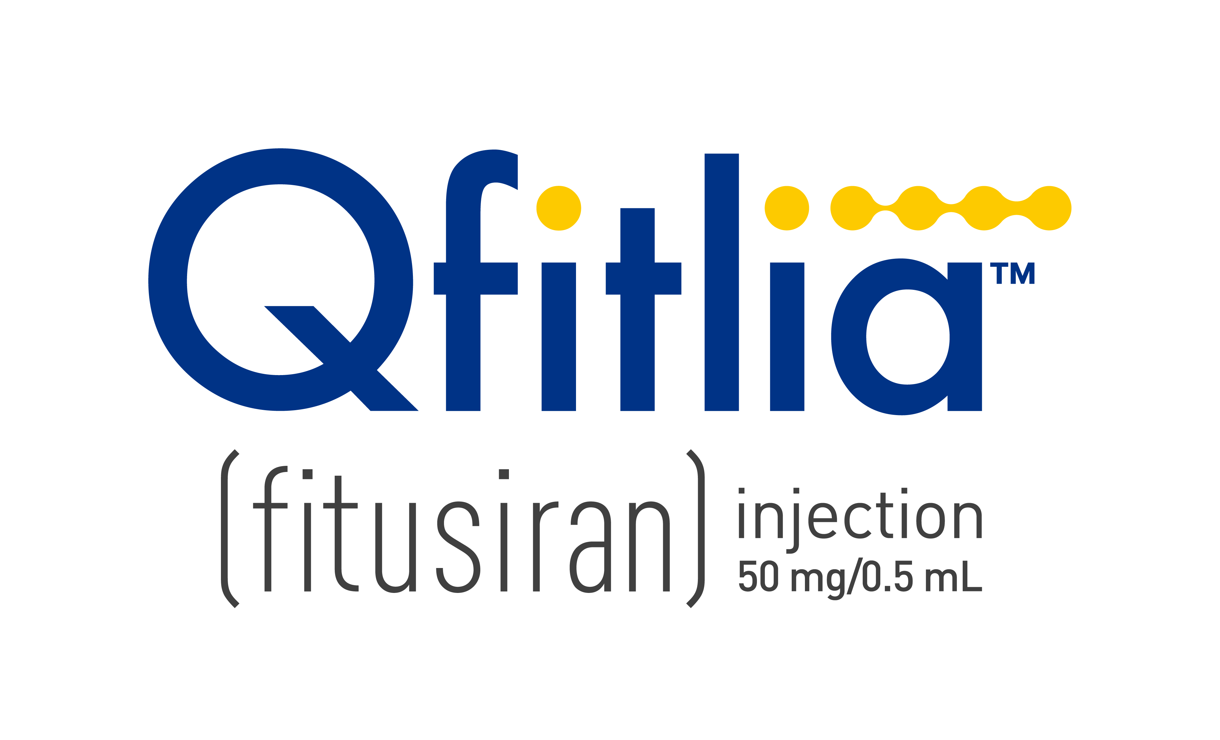 Qfitlia (fitusiran) injection 50mg/0.5ml logo