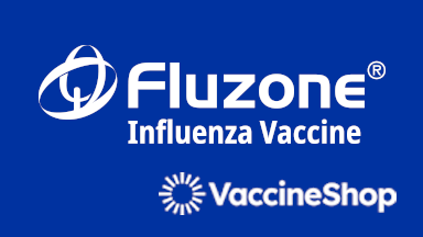 Fluzone® Influenza Vaccine and VaccineShop Logo