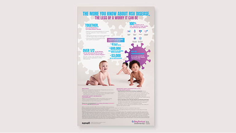 Beyfortus® (nirsevimab-alip) RSV general education poster thumbnail