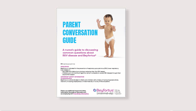 Beyfortus® (nirsevimab-alip) parent conversation guide thumbnail