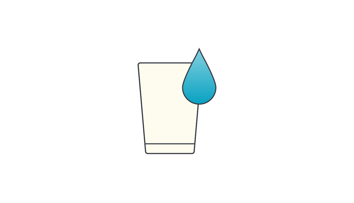 Icon of glass of water.