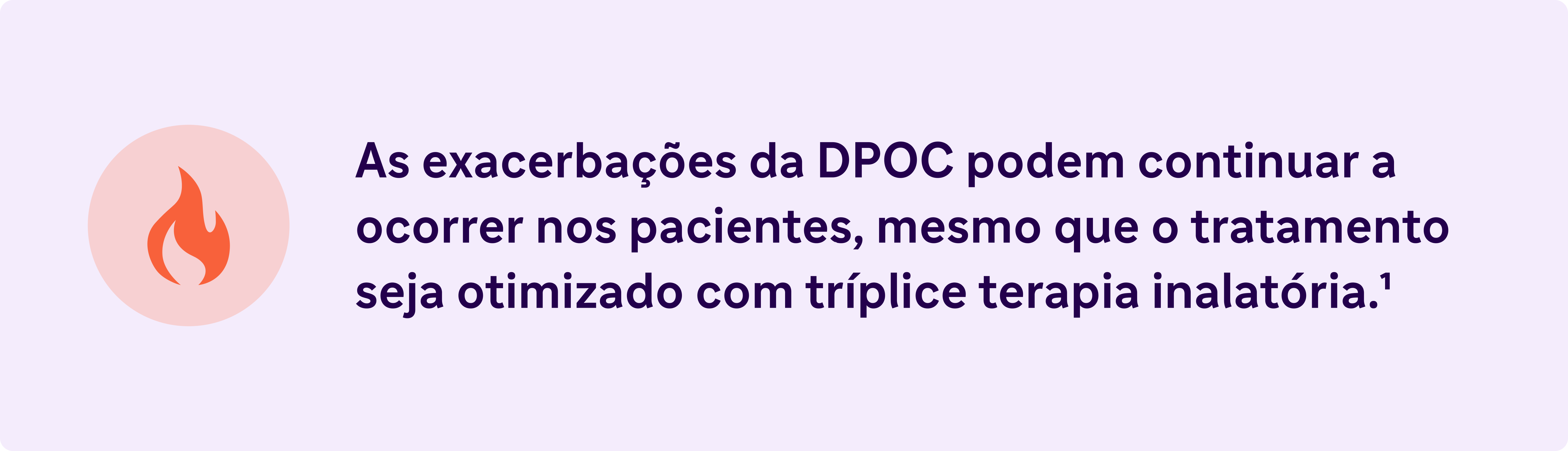 As exacerbações da DPOC podem continuar a ocorrer nos pacientes, mesmo que o tratamento seja optimizado com tríplice terapia