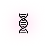 DNA icon representing genetics