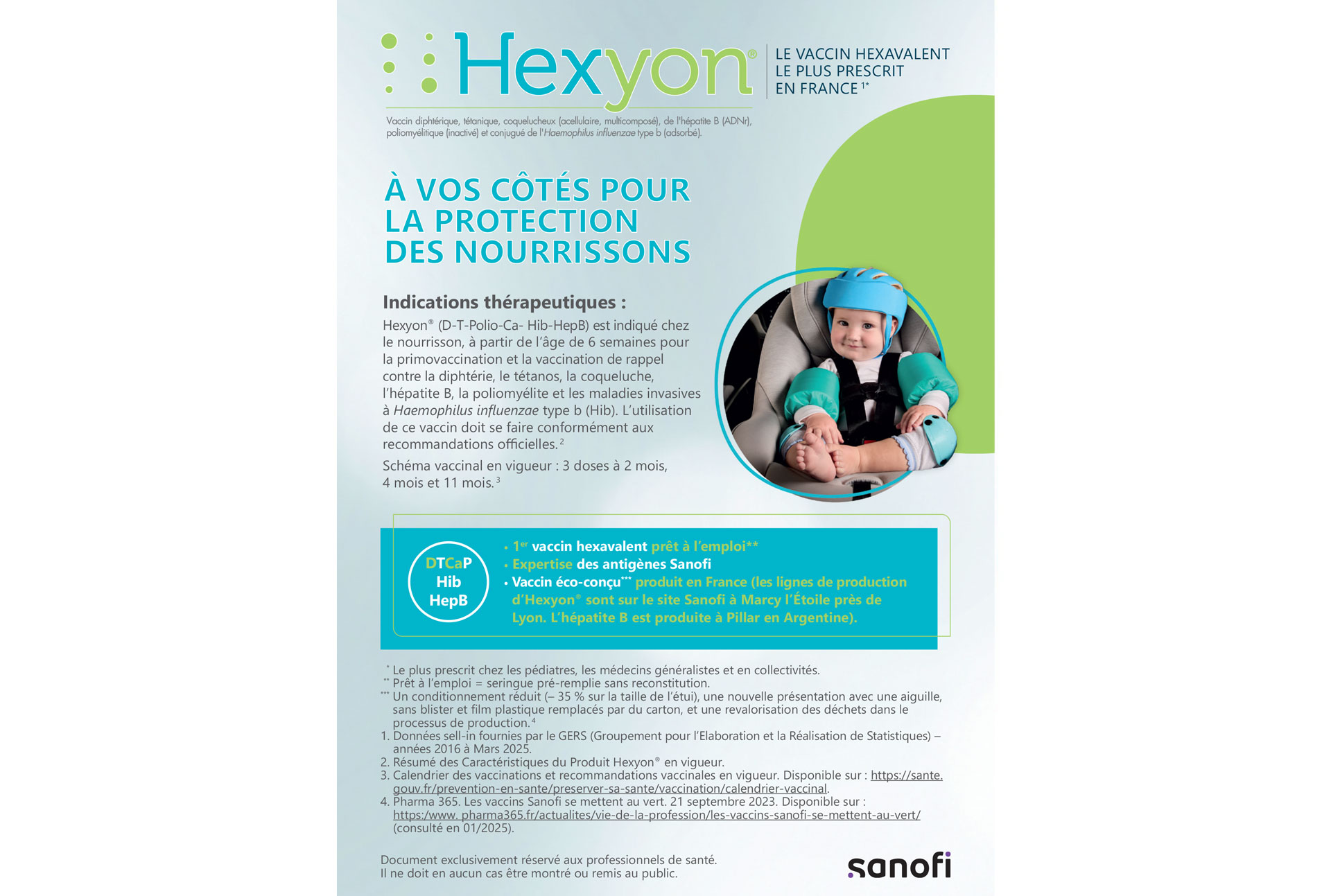Fiche posologique Hexyon