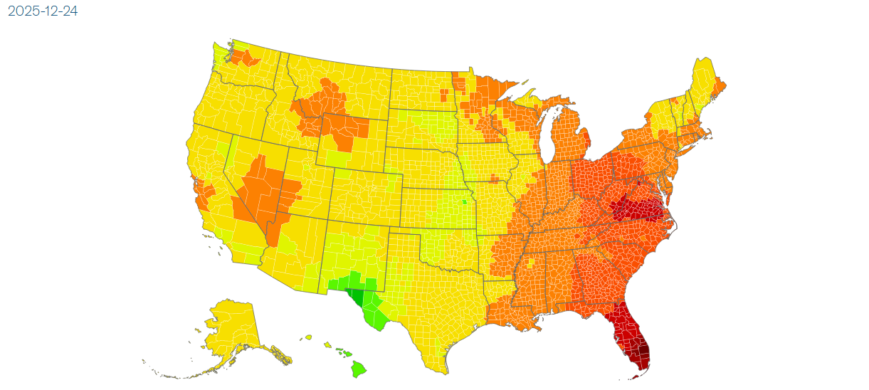 Biobot Map 12-24-2025