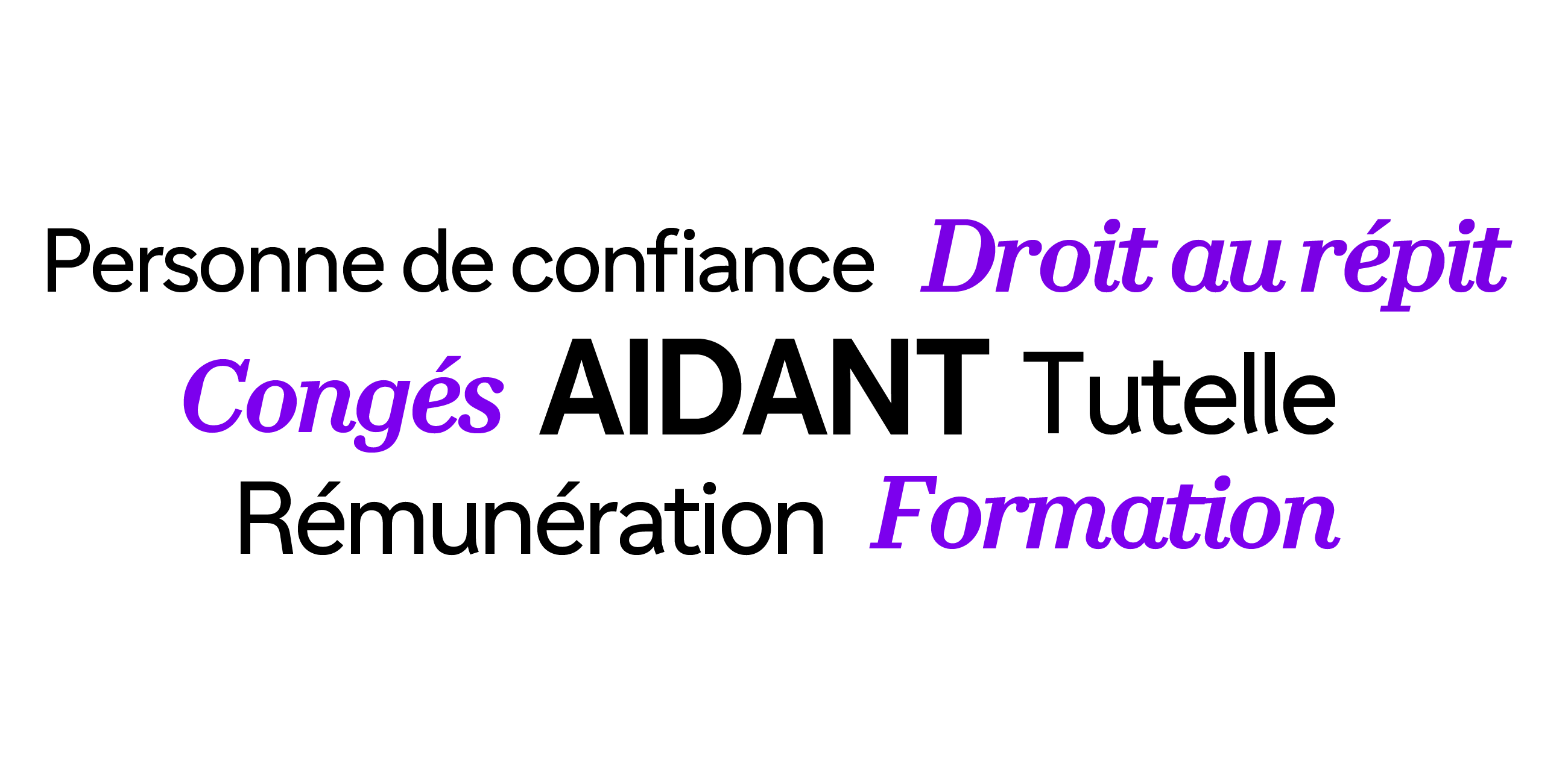 personne de confiance, droit au répit, congés, aidant, tutelle, rémunération, formation