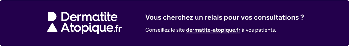 Vous cherchez un relais pour vos consultations ? Conseillez le site dermatite-atopique.fr à vos patients.
