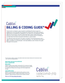 CABLIVI (caplacizumab-yhdp) Billing and Coding Guide thumbnail