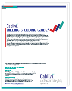 CABLIVI (caplacizumab-yhdp) Billing and Coding Guide thumbnail