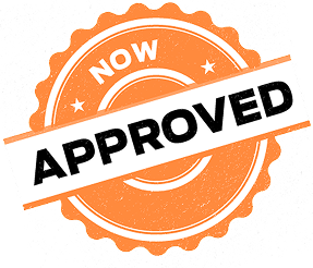 Icon of a badge labeled 'Now Approved' in an orange circular stamp.