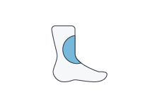 Icon of foot with bruising.