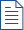 Icon of a document outlined in blue.