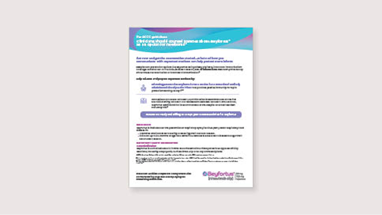 Beyfortus® (nirsevimab-alip) parental counseling brochure for OB-GYNs thumbnail